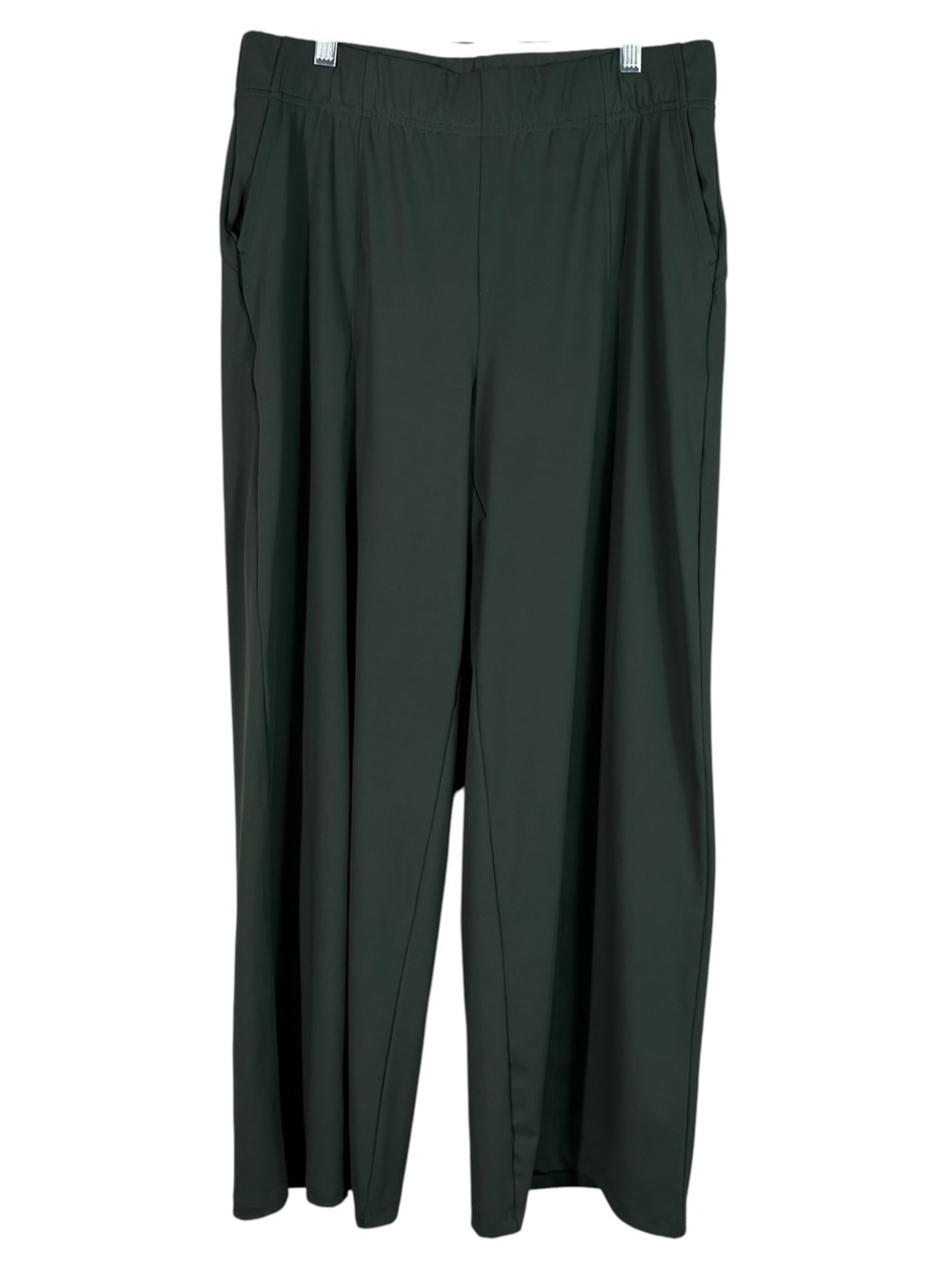 Old Navy Powersoft Go-Dry Green Wide Leg Pull On Athletic Pants Large Petite LP